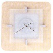 Wood/glass designer clock